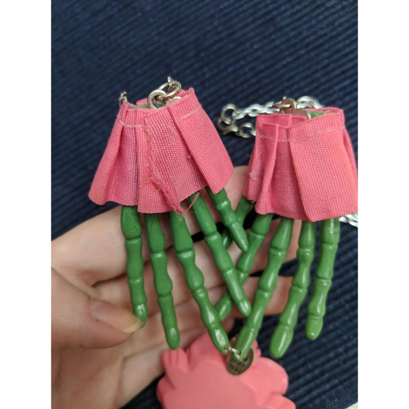 Zombie Skeleton hand Necklace Emo Mallcore Goth handmade - Picture 12 of 17